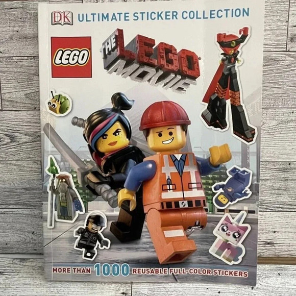 Lot Of 2 Lego Movie Books-Essential Guide-Sticker Book 1/2 Full - Picture 3 of 12